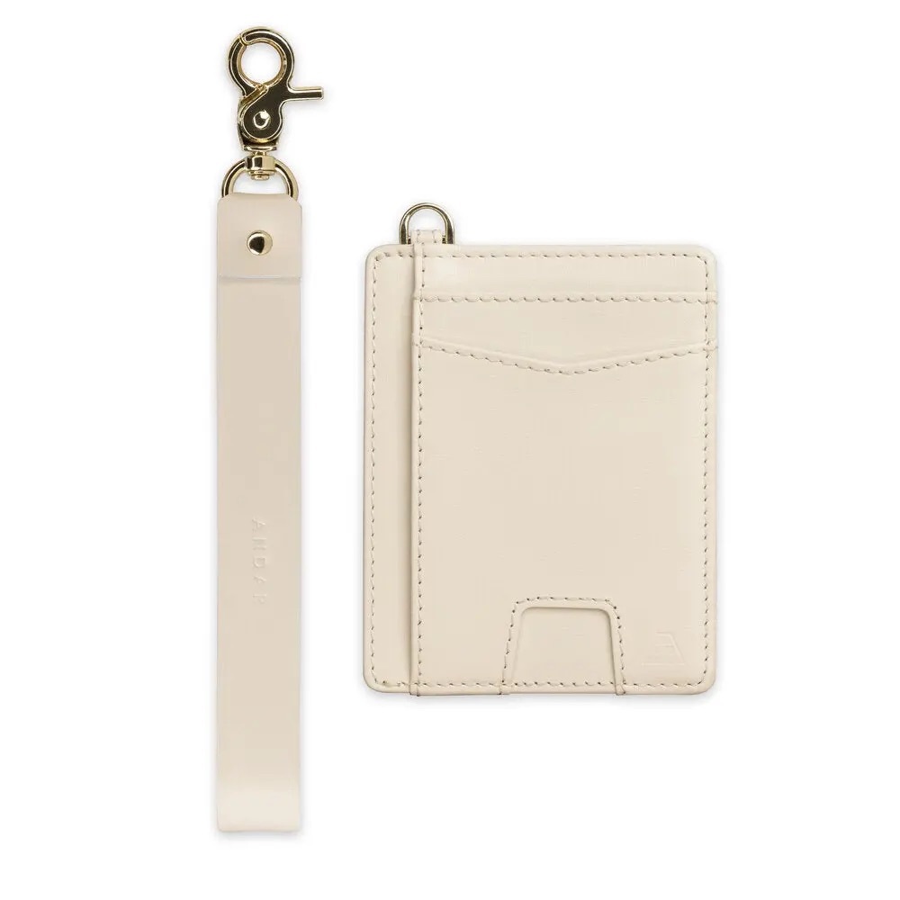 ANDAR Denner wallet with wrist strap - Ivory